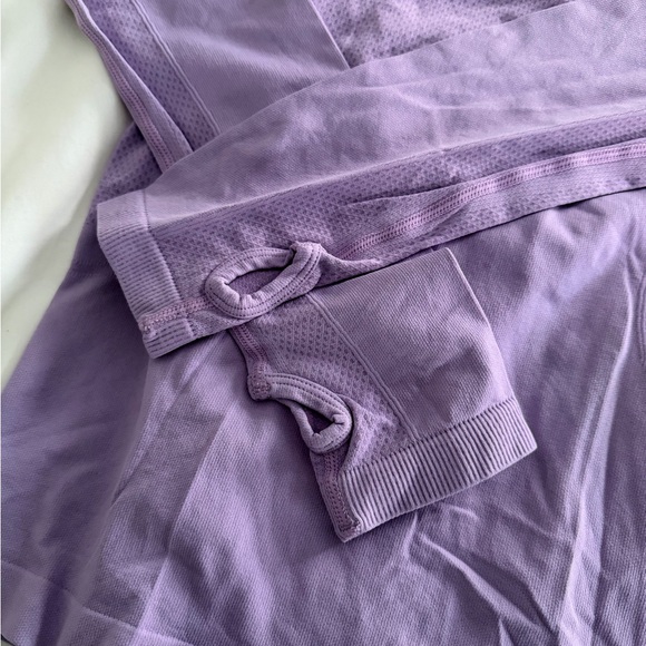 Purple Long Sleeve Athletic Dry-Fit Top - Picture 3 of 4